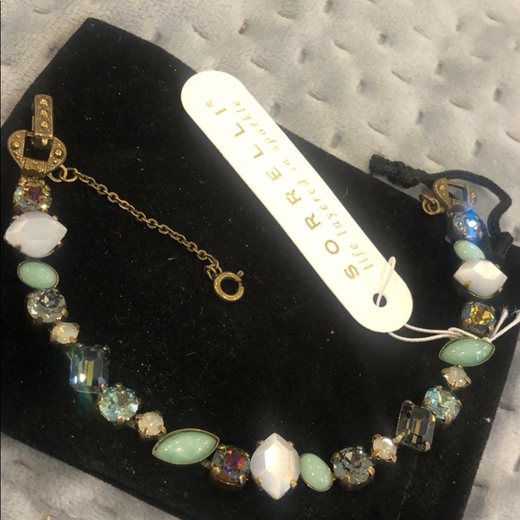 Sorrelli Greens & Grays Crystal Bracelet,NWT - Picture 6 of 6